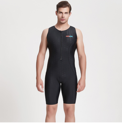 Unisex one-piece professional sports competition swimsuits Gray Swimwear - Tophatter Daily Deals