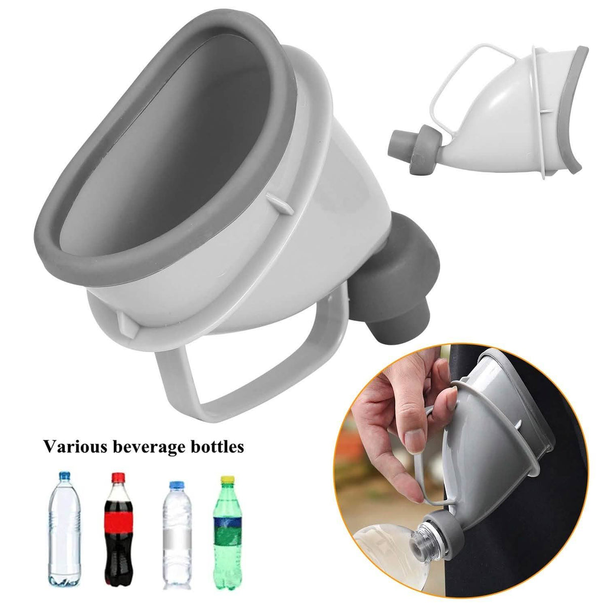 Unisex Potty Pee Funnel Adult Emergency Urinal Device Outdoor Recreation - Tophatter Daily Deals