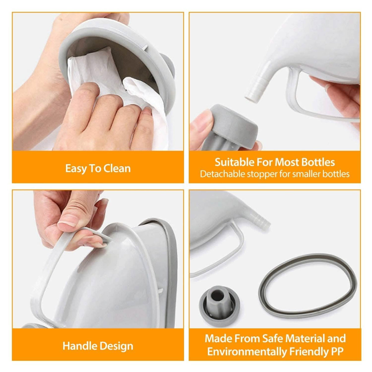Unisex Potty Pee Funnel Adult Emergency Urinal Device Outdoor Recreation - Tophatter Daily Deals