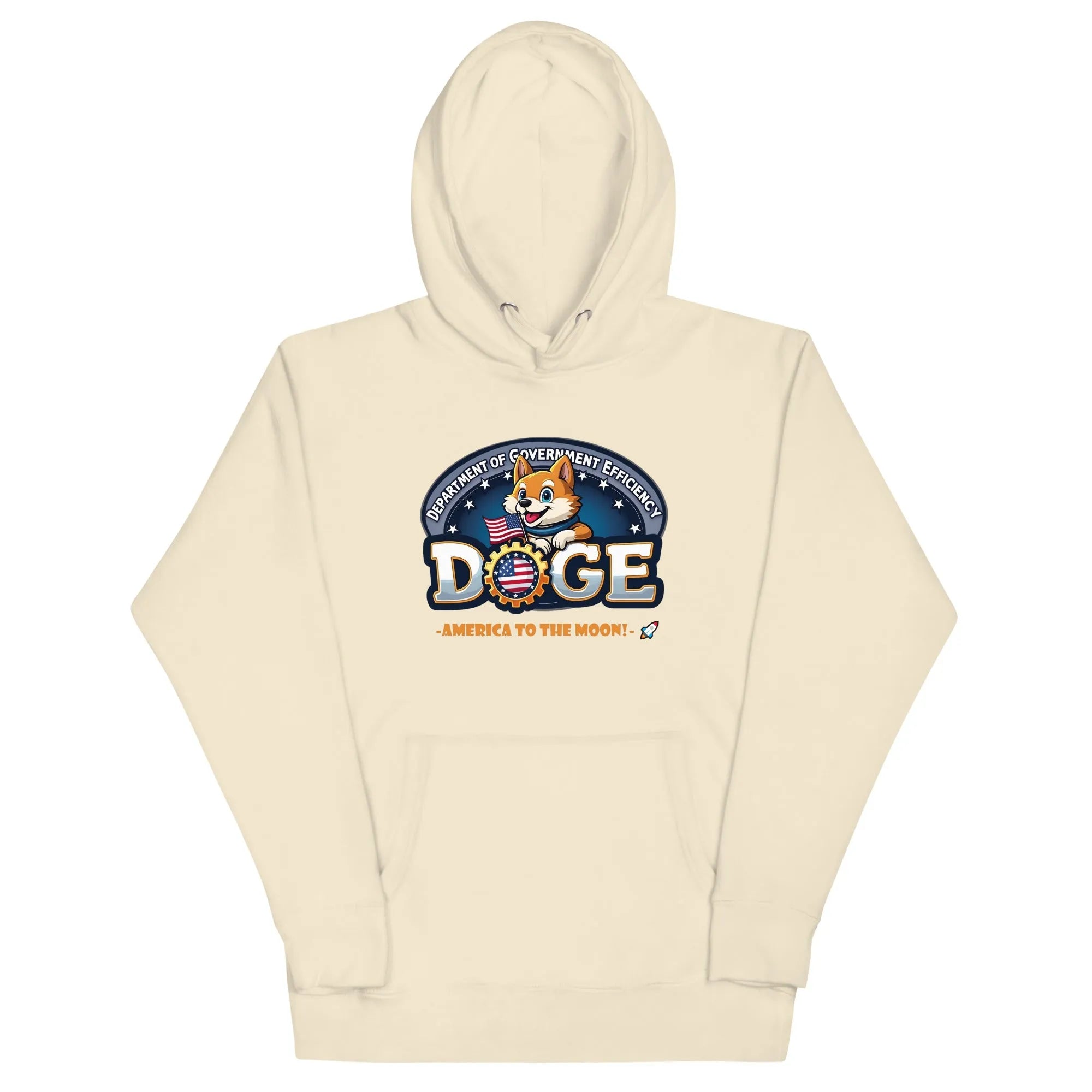 Official DOGE Department Of Government Efficiency Hoodie Bone DOGE Pullover Hoodies - Tophatter Daily Deals