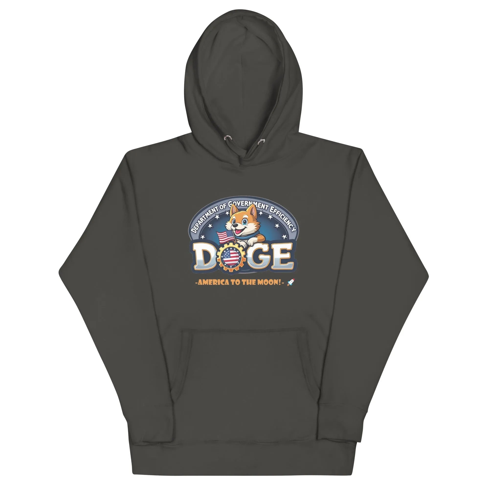 Official DOGE Department Of Government Efficiency Hoodie Vintage Black DOGE Pullover Hoodies - Tophatter Daily Deals