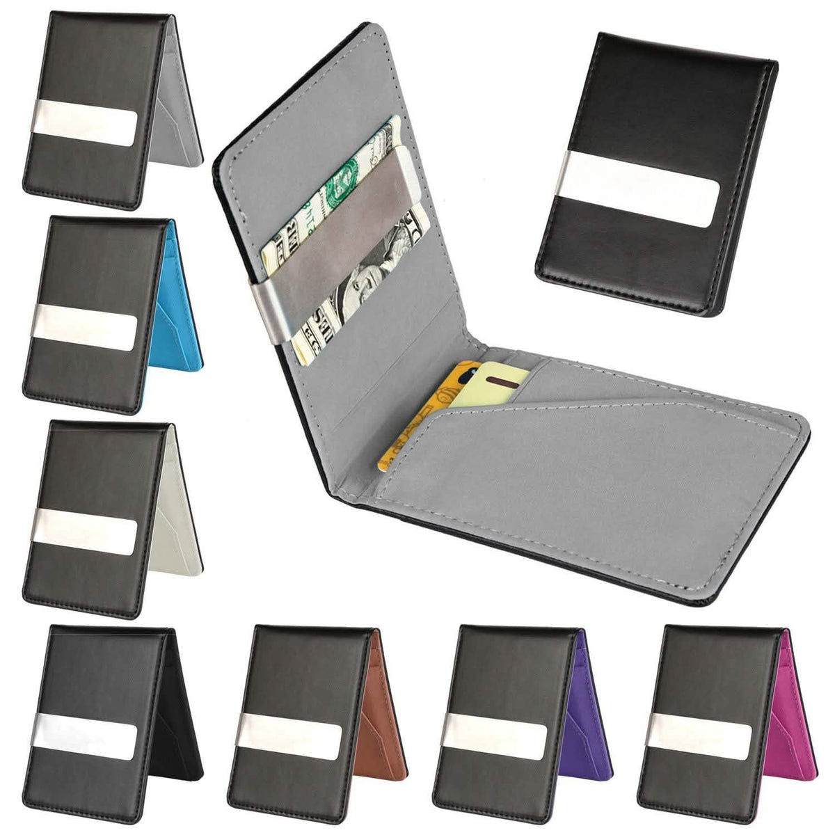 Unisex PU Leather Wallet RFID Blocking Handbags & Wallets - Tophatter Daily Deals