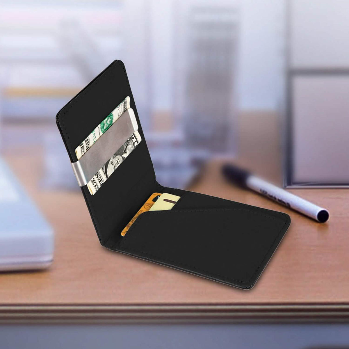 Unisex PU Leather Wallet RFID Blocking Handbags & Wallets - Tophatter Daily Deals