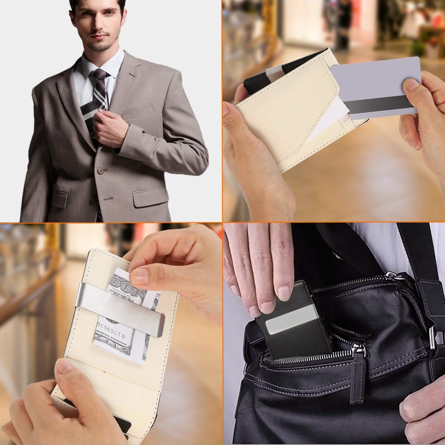 Unisex PU Leather Wallet RFID Blocking Handbags & Wallets - Tophatter Daily Deals
