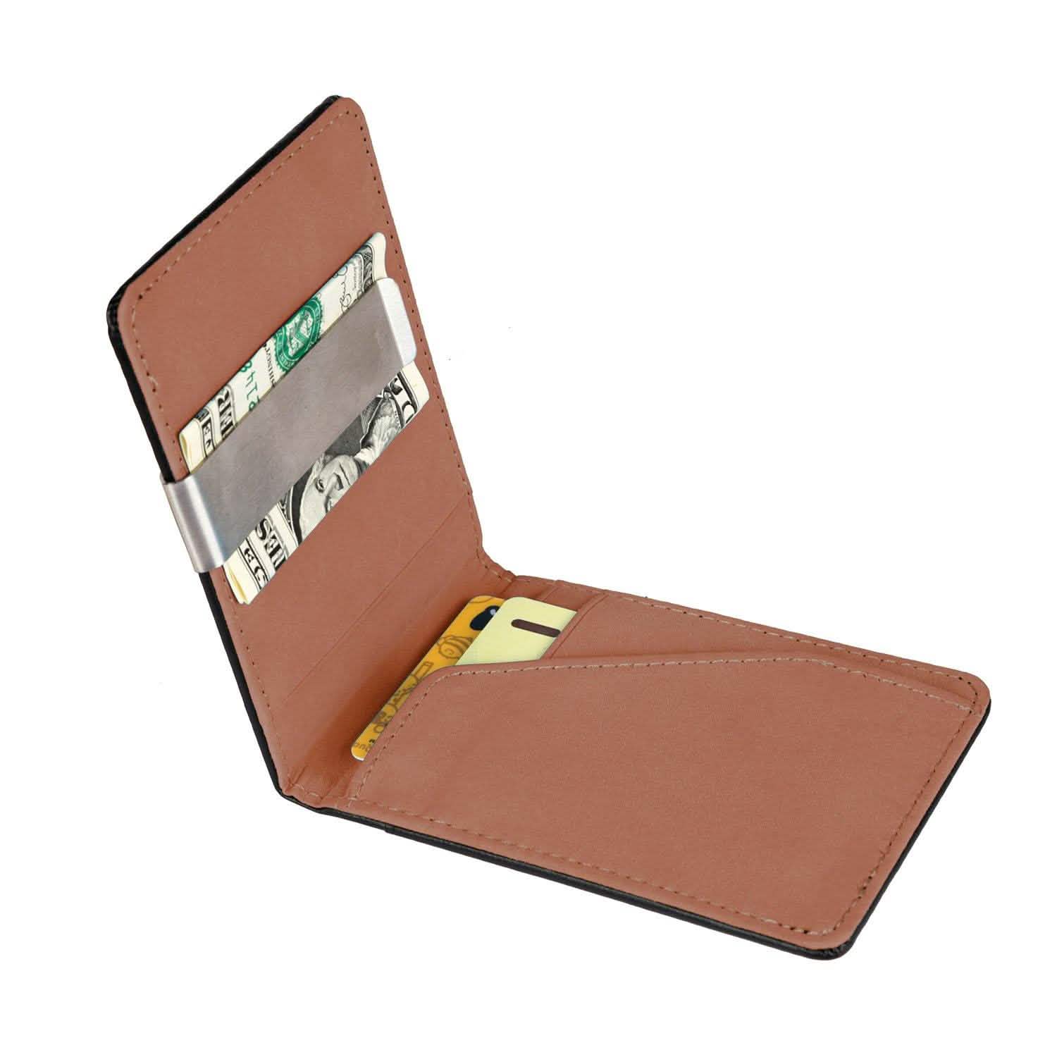 Unisex PU Leather Wallet RFID Blocking Orange Handbags & Wallets - Tophatter Daily Deals