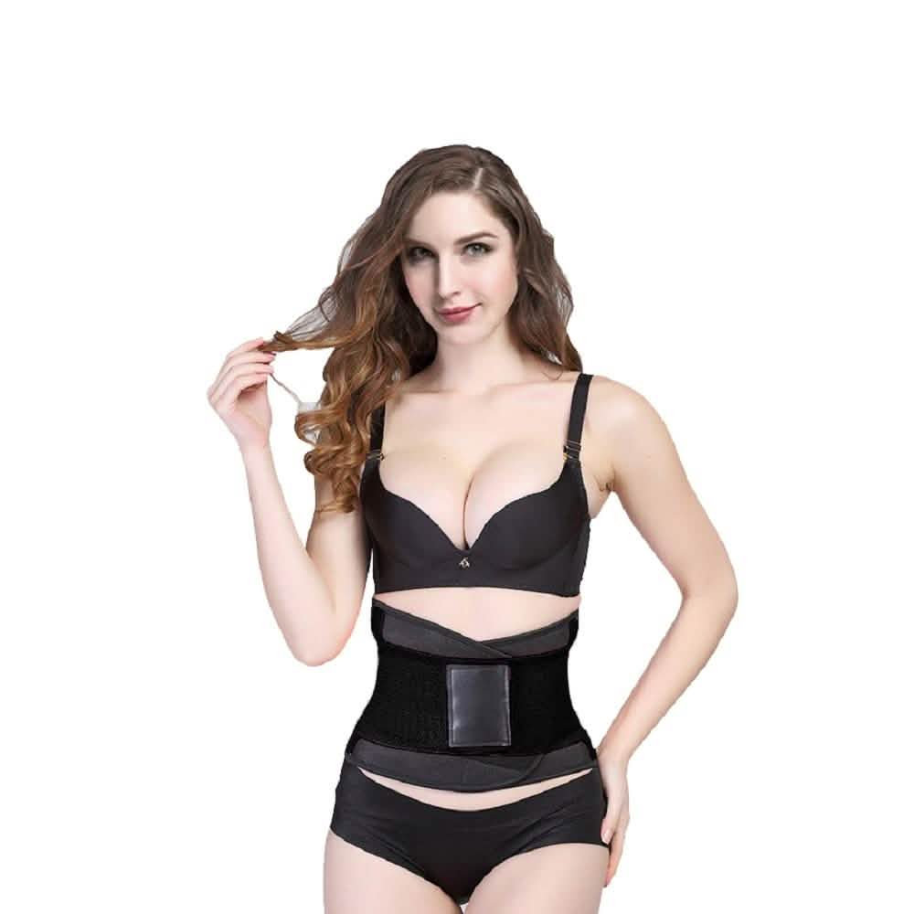 Unisex Shaping Double-Compression Waist Belt Black Health & Wellness - Tophatter Daily Deals