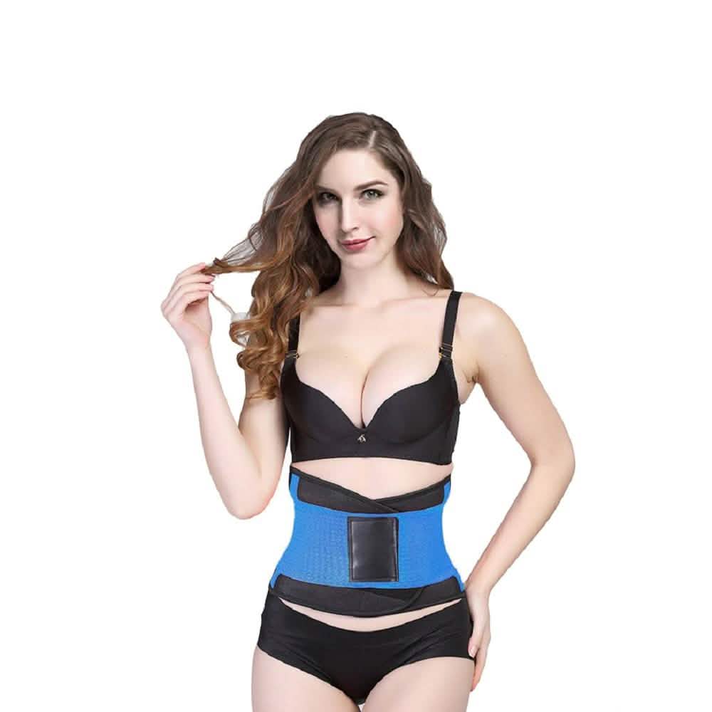 Unisex Shaping Double-Compression Waist Belt Blue Health & Wellness - Tophatter Daily Deals