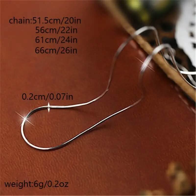 Unisex Snake Chain Necklace Necklaces - Tophatter Daily Deals
