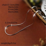 Unisex Snake Chain Necklace Necklaces - Tophatter Daily Deals