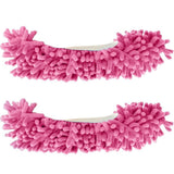 Unisex Super-Fun Machine-Washable Mop Slippers Pink Household Appliances - Tophatter Daily Deals
