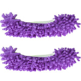 Unisex Super-Fun Machine-Washable Mop Slippers Purple Household Appliances - Tophatter Daily Deals
