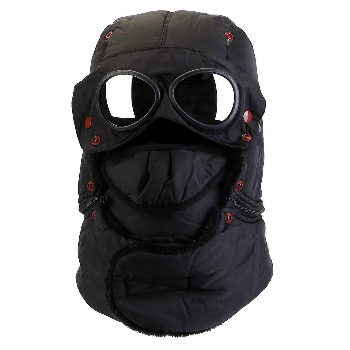 Unisex Thermal Winter Goggles Hat Black Outdoor Recreation - Tophatter Daily Deals