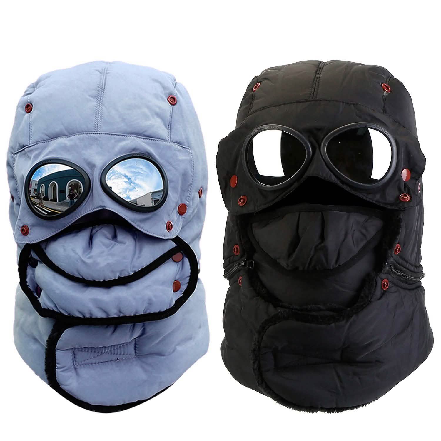 Unisex Thermal Winter Goggles Hat Outdoor Recreation - Tophatter Daily Deals