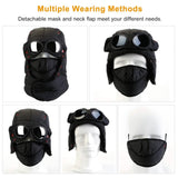 Unisex Thermal Winter Goggles Hat Outdoor Recreation - Tophatter Daily Deals
