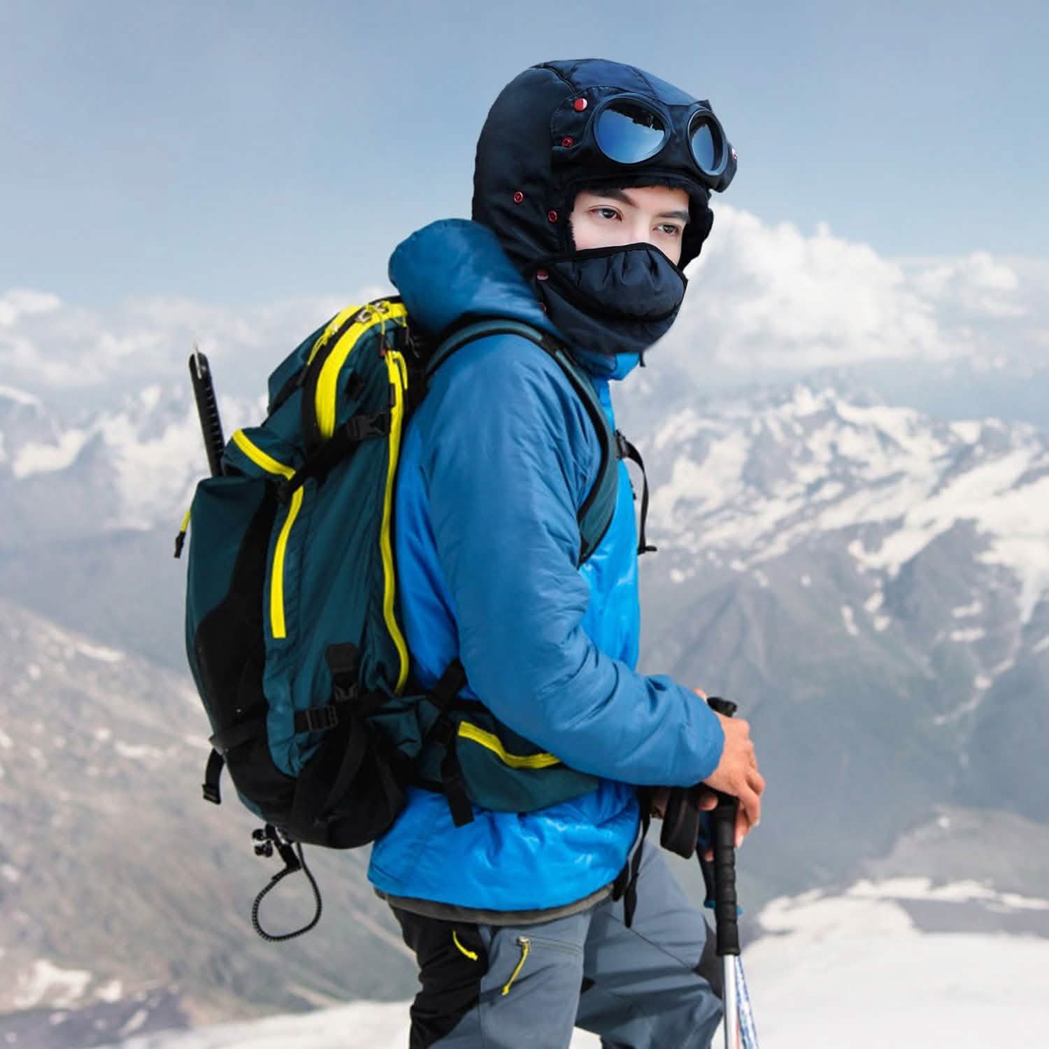 Unisex Thermal Winter Goggles Hat Outdoor Recreation - Tophatter Daily Deals