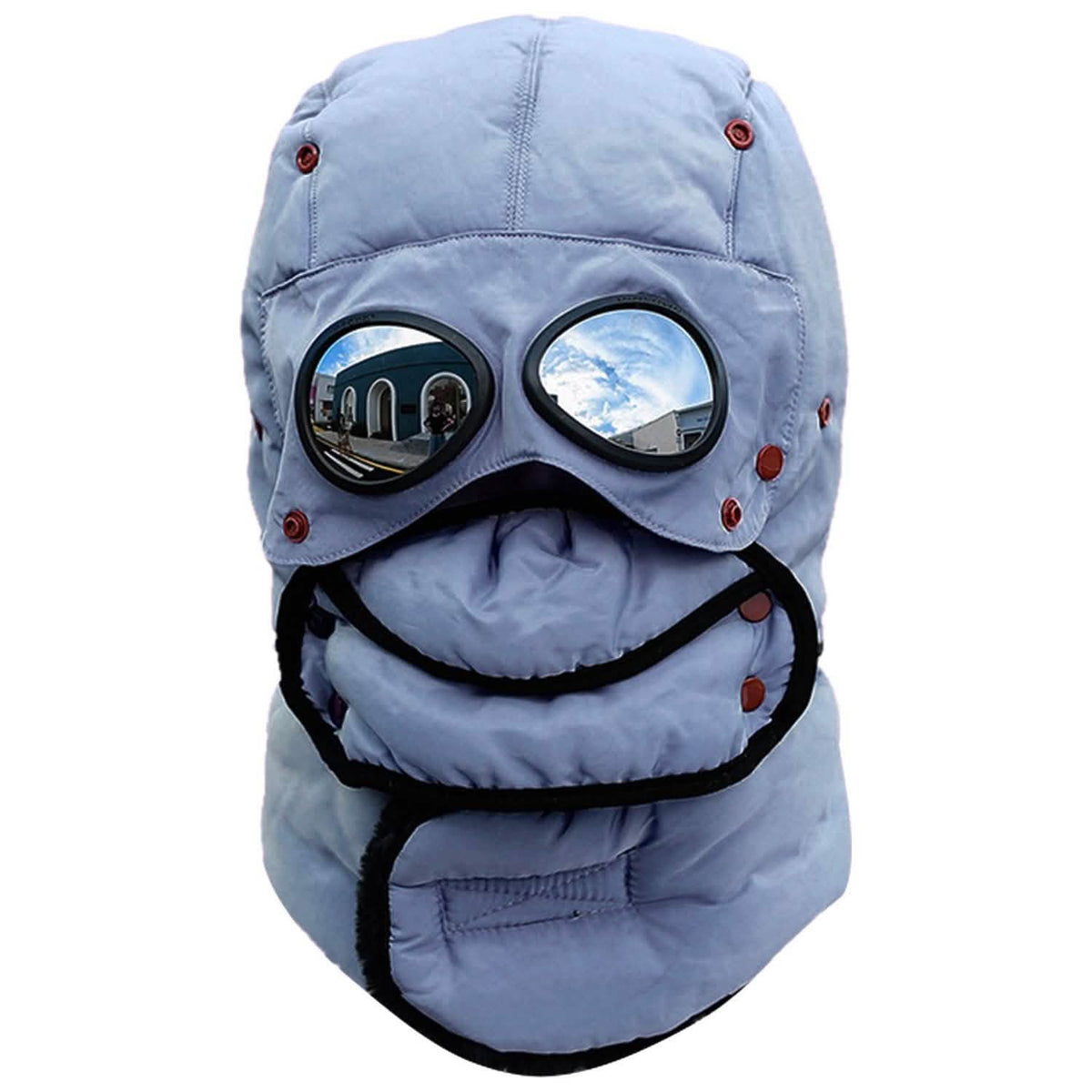 Unisex Thermal Winter Goggles Hat Gray Outdoor Recreation - Tophatter Daily Deals