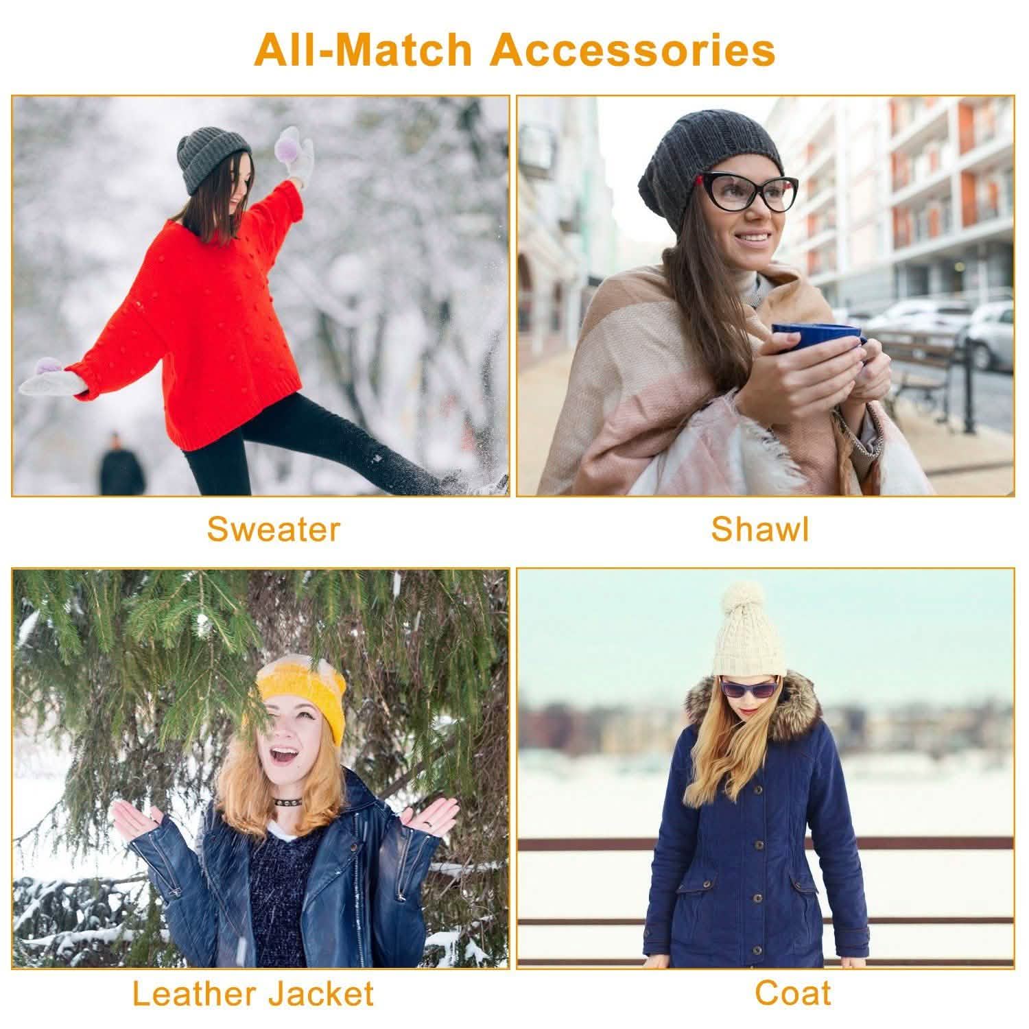 Unisex Winter Beanie Hat Scarf Set Hats - Tophatter Daily Deals