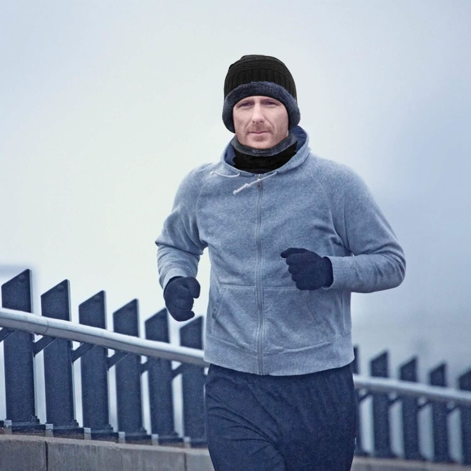 Unisex Winter Beanie Hat Scarf Set Hats - Tophatter Daily Deals