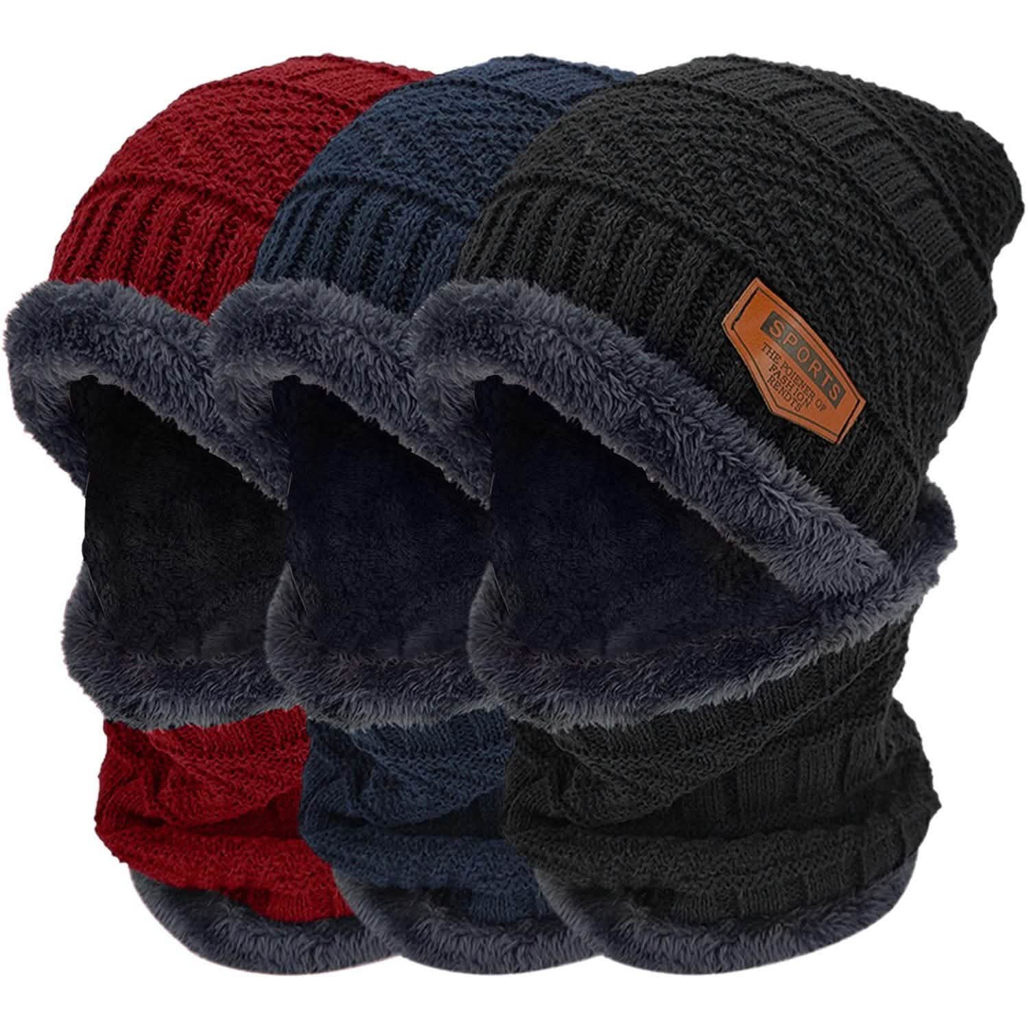 Unisex Winter Beanie Hat Scarf Set Hats - Tophatter Daily Deals