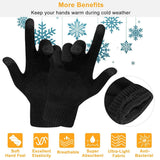 Unisex Winter Knit Gloves Touchscreen Gloves, Scarves & Earmuffs - Tophatter Daily Deals
