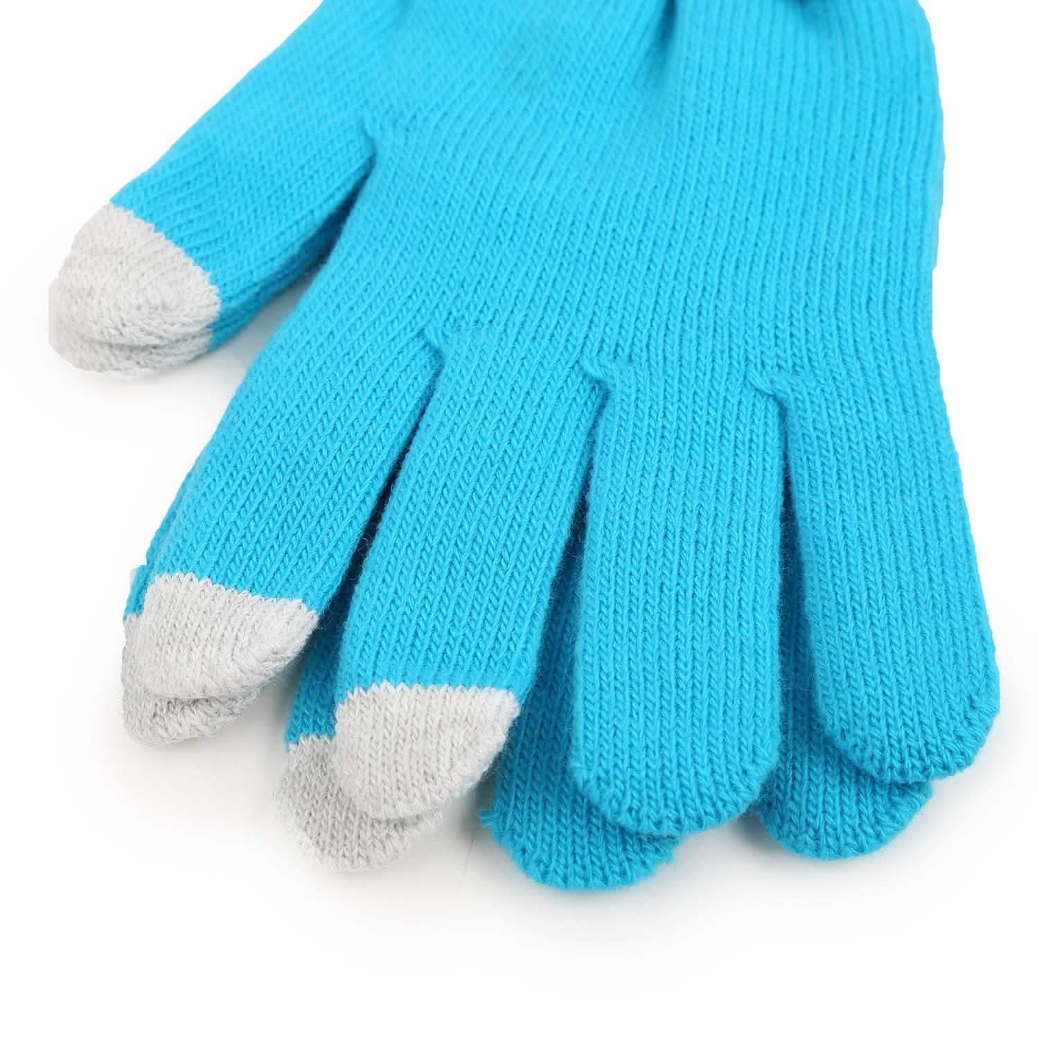 Unisex Winter Knit Gloves Touchscreen Gloves, Scarves & Earmuffs - Tophatter Daily Deals