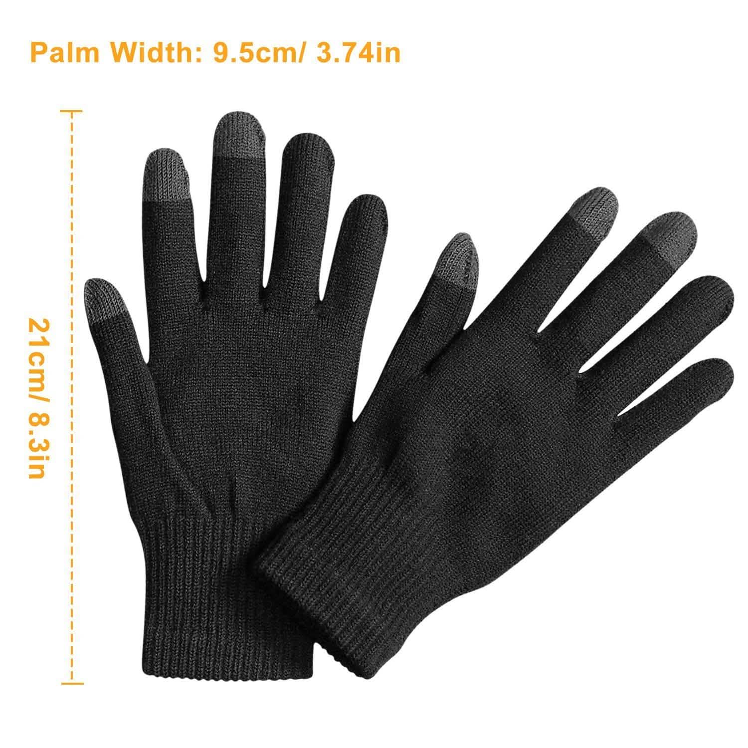 Unisex Winter Knit Gloves Touchscreen Gloves, Scarves & Earmuffs - Tophatter Daily Deals