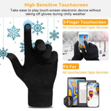 Unisex Winter Knit Gloves Touchscreen Gloves, Scarves & Earmuffs - Tophatter Daily Deals