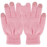 Unisex Winter Knit Gloves Touchscreen Pink Gloves, Scarves & Earmuffs - Tophatter Daily Deals
