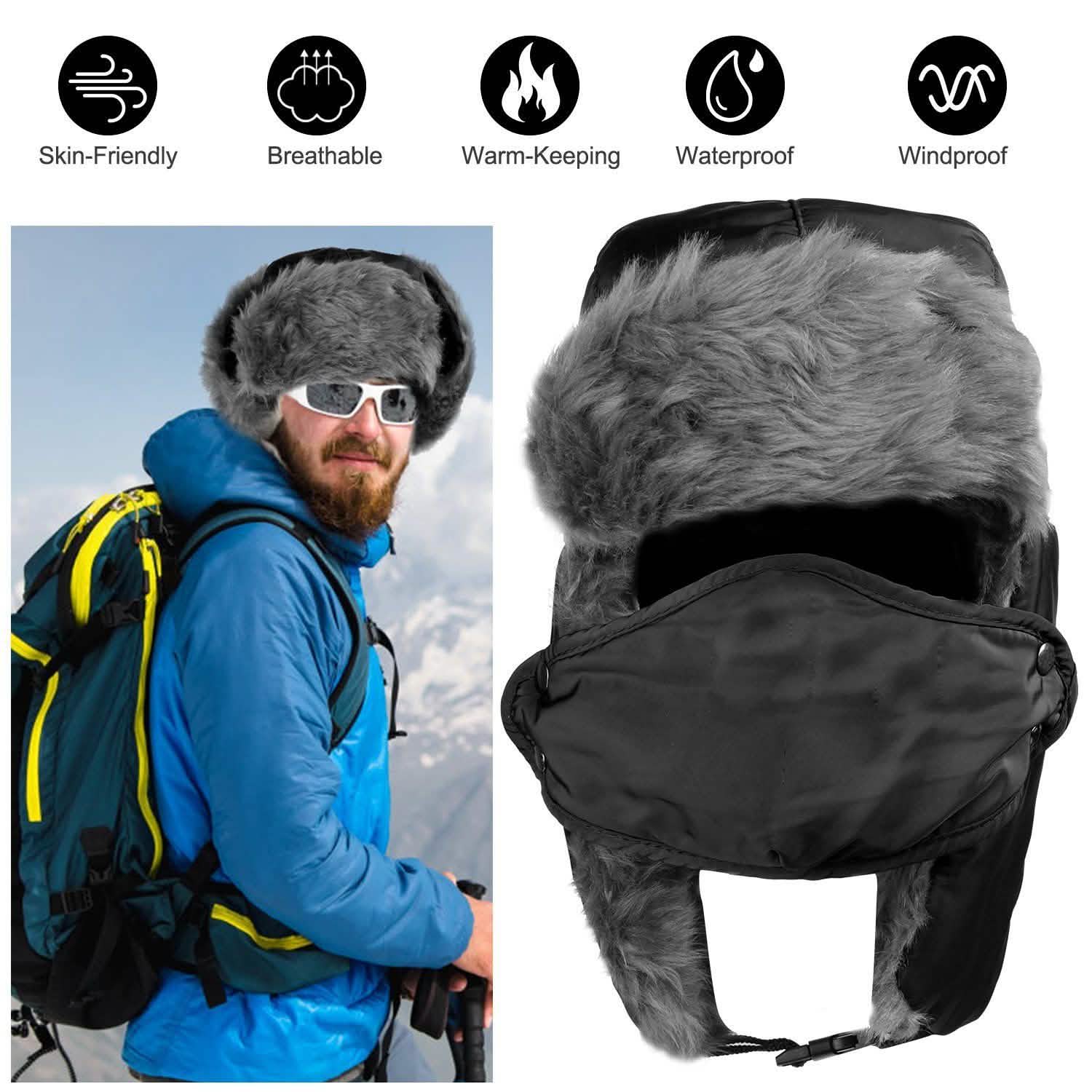 Unisex Winter Trooper Trapper Hat Hats - Tophatter Daily Deals