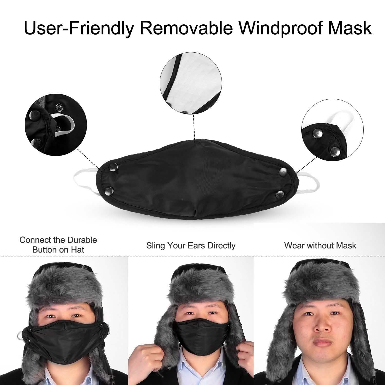 Unisex Winter Trooper Trapper Hat Hats - Tophatter Daily Deals