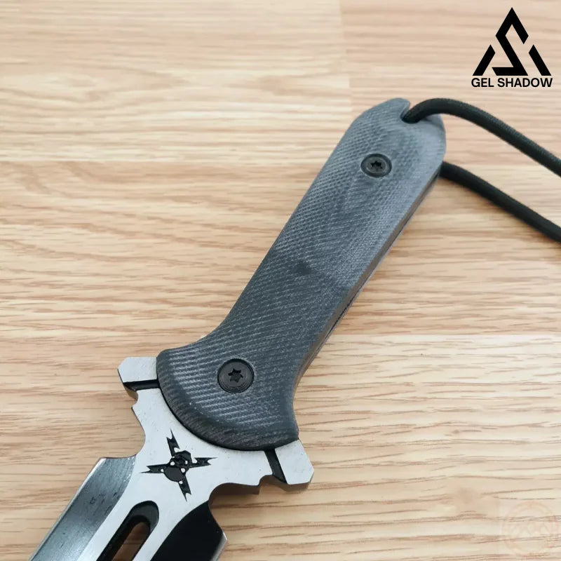 United Cutlery 11 5/8 M48 Talon Dagger Black Fixed Blade Knife + Sheath 3336-GS81 Pocket Knives - Tophatter Daily Deals