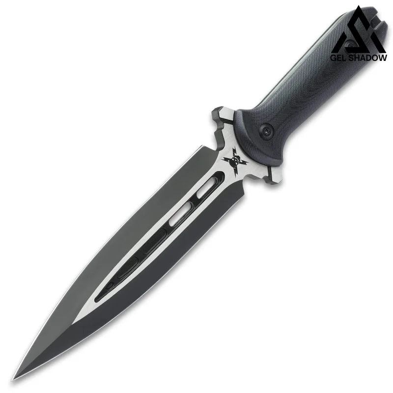 United Cutlery 11 5/8 M48 Talon Dagger Black Fixed Blade Knife + Sheath 3336-GS81 black Pocket Knives - Tophatter Daily Deals