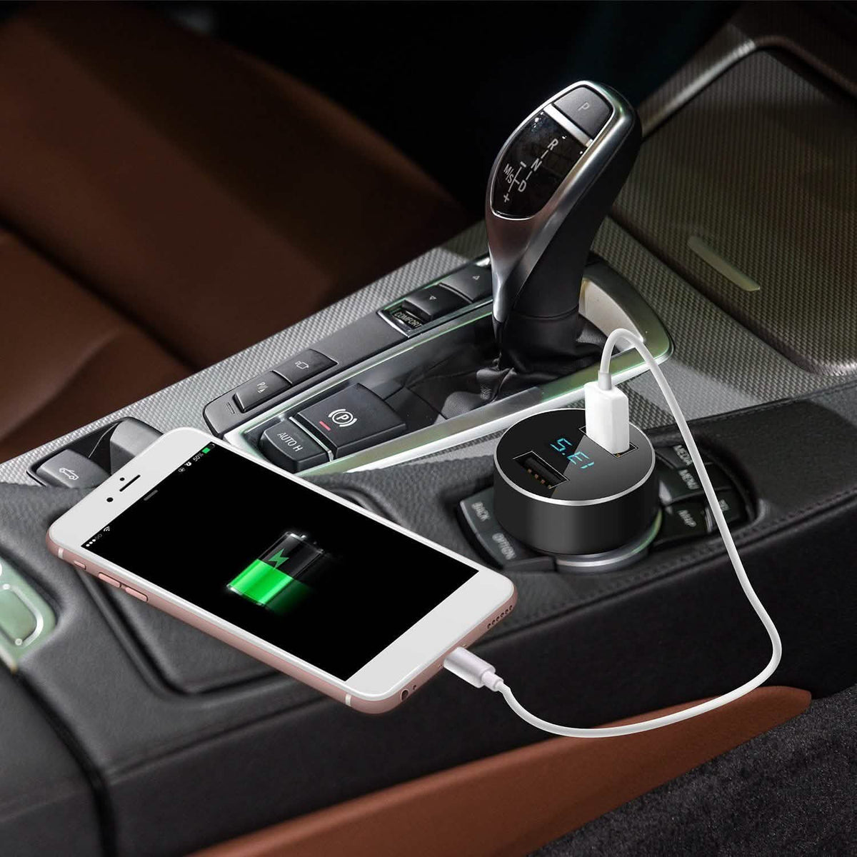 Universal 15W/3.1A Dual USB Car Charger Automotive - Tophatter Daily Deals