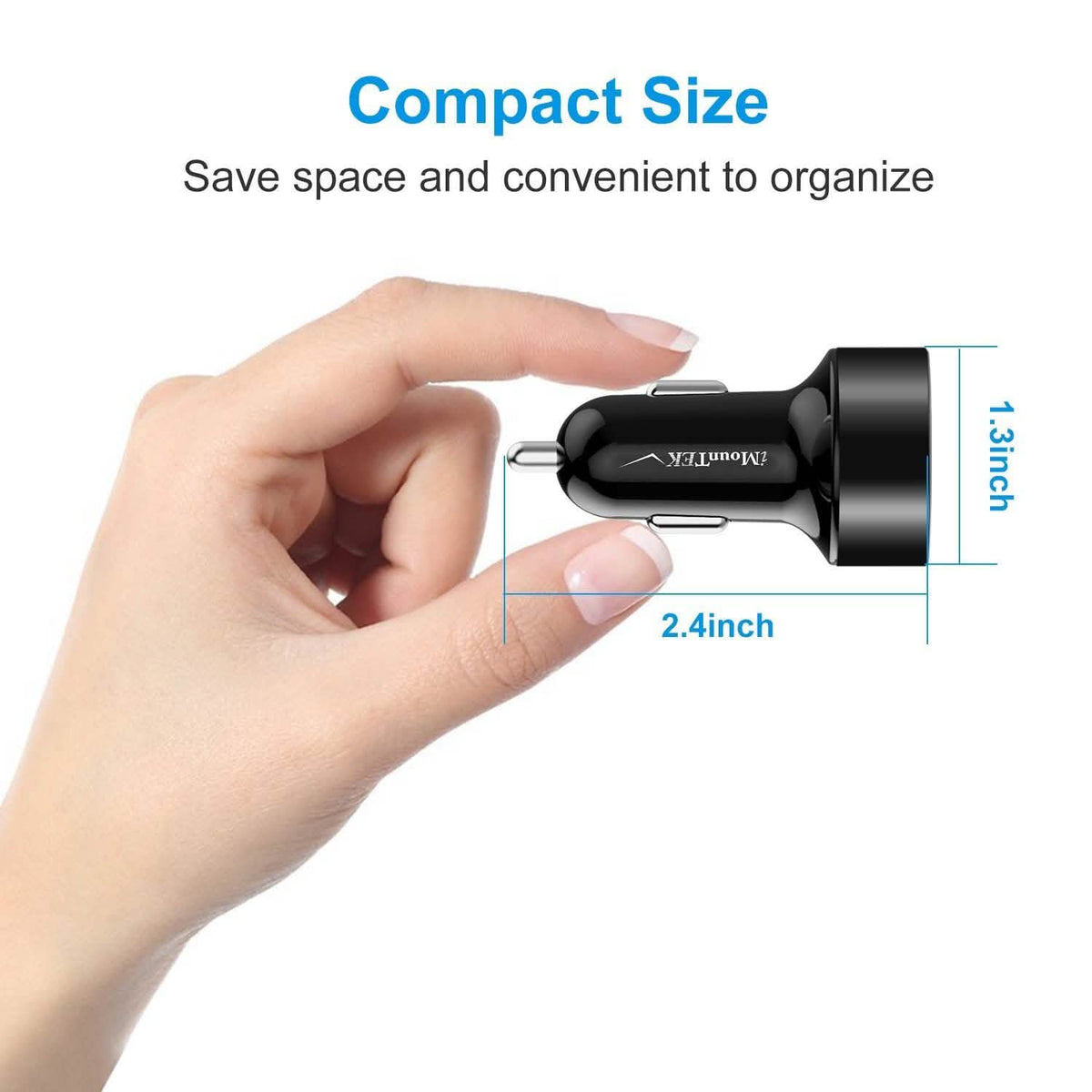Universal 15W/3.1A Dual USB Car Charger Automotive - Tophatter Daily Deals