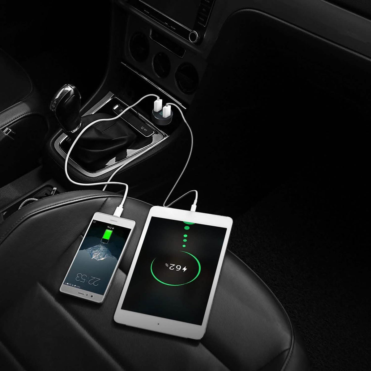 Universal 15W/3.1A Dual USB Car Charger Automotive - Tophatter Daily Deals