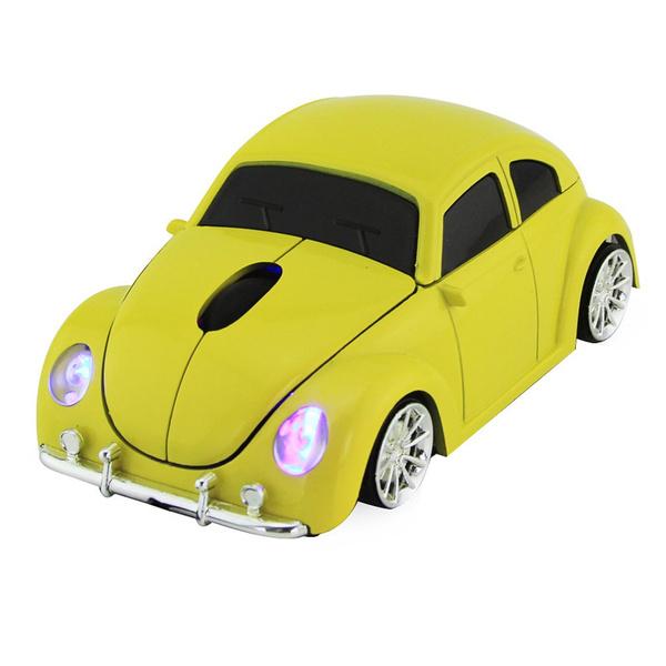 Universal 2.4GHz USB Wireless Optical Mouse Yellow Wireless Mouse - Tophatter Daily Deals