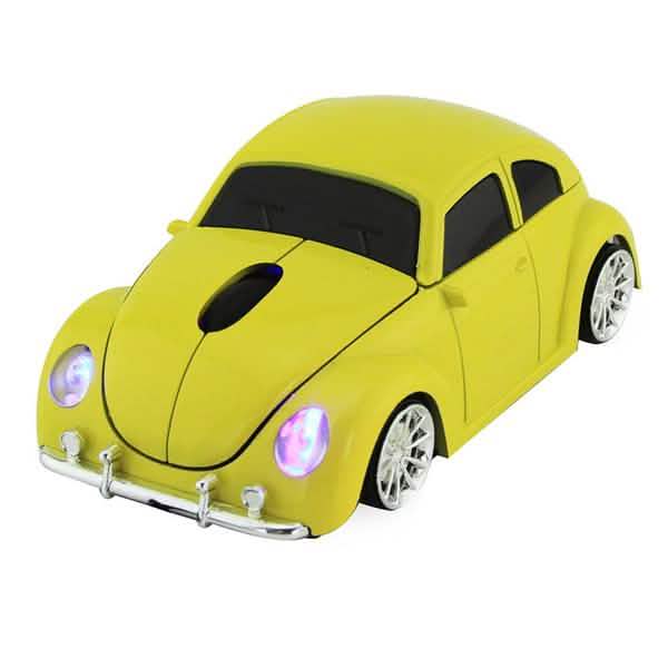 Universal 2.4GHz USB Wireless Optical Mouse Yellow Computer Mice - Tophatter Daily Deals