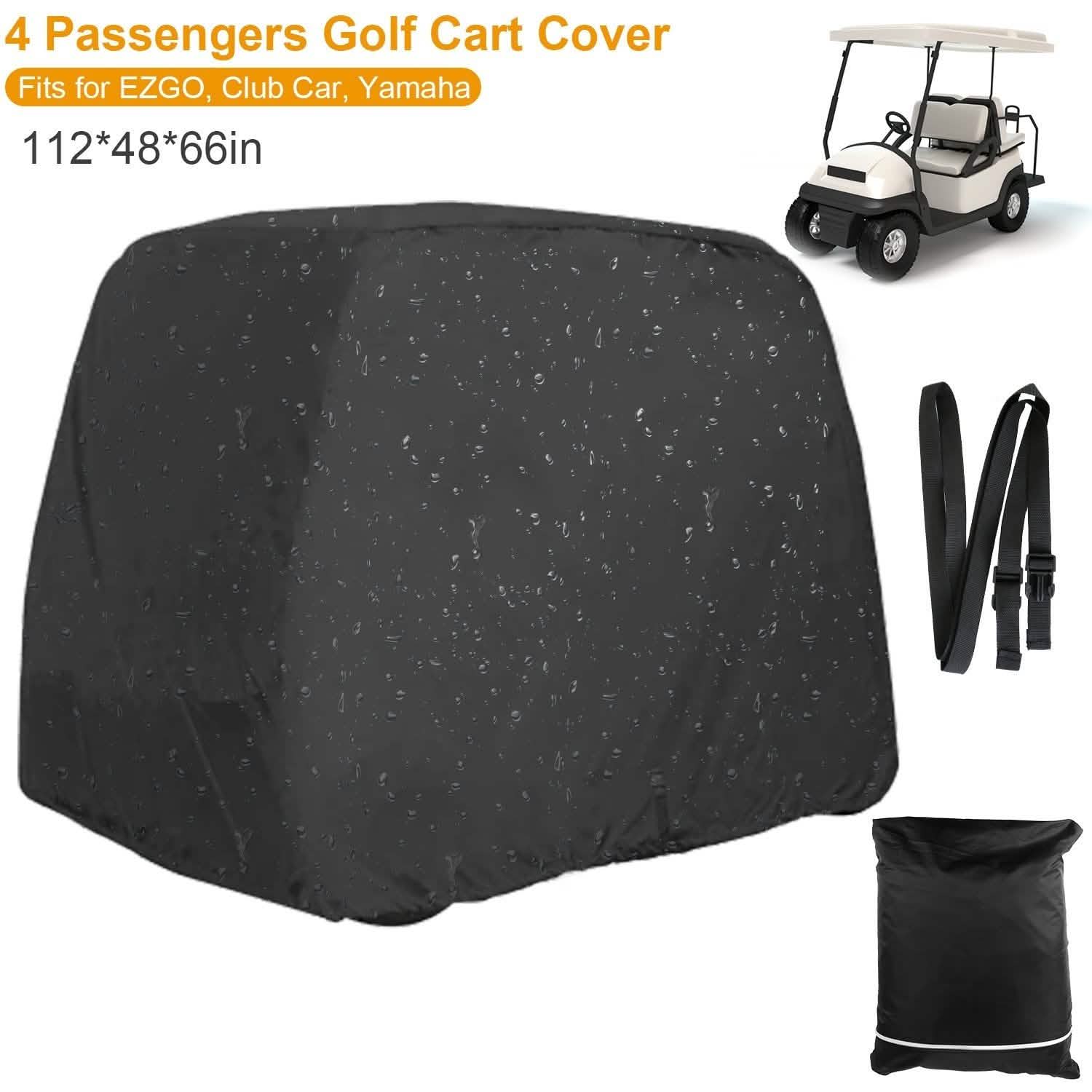 Universal 4 Passenger Golf Cart Cover 210D Automotive - Tophatter Daily Deals