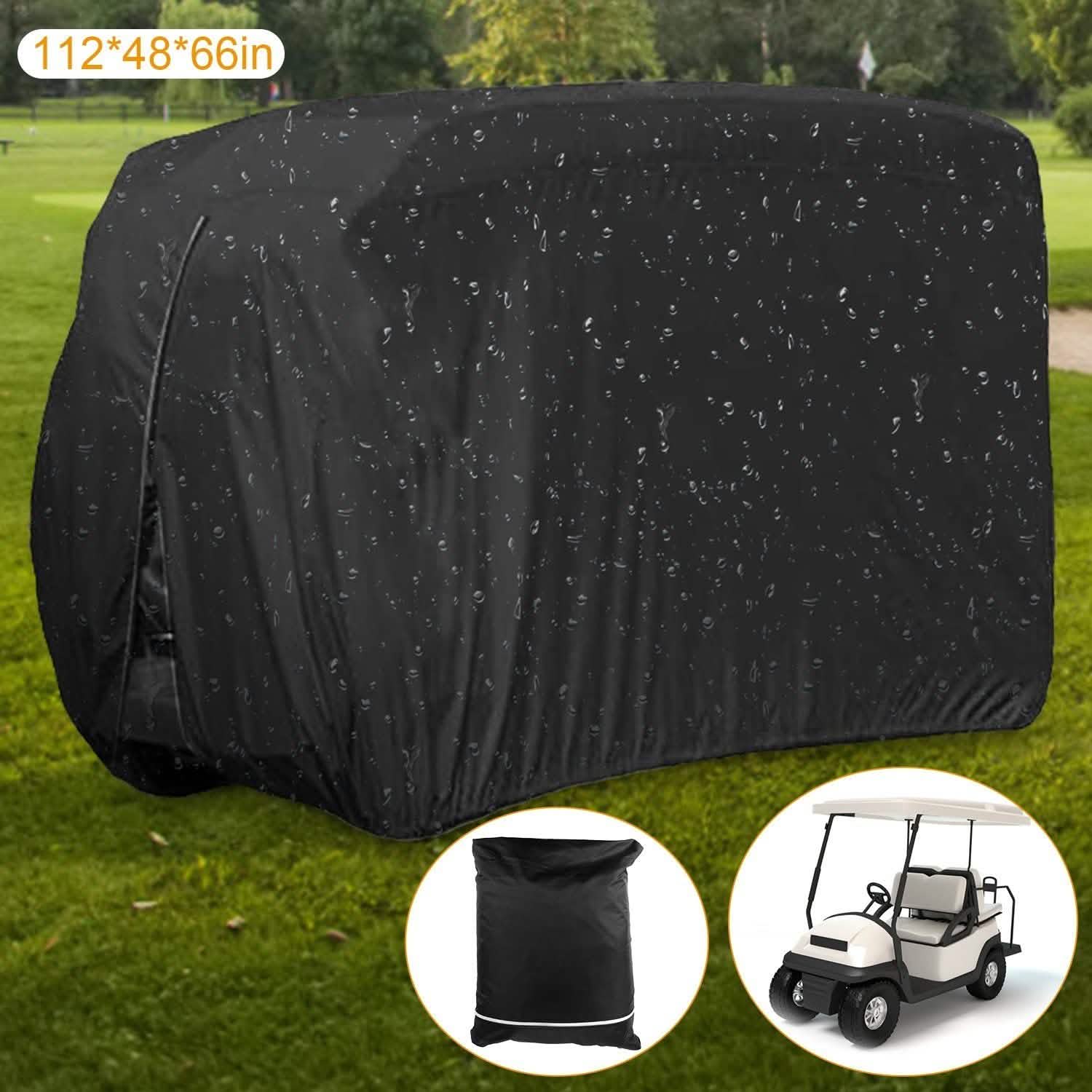 Universal 4 Passenger Golf Cart Cover 210D Automotive - Tophatter Daily Deals