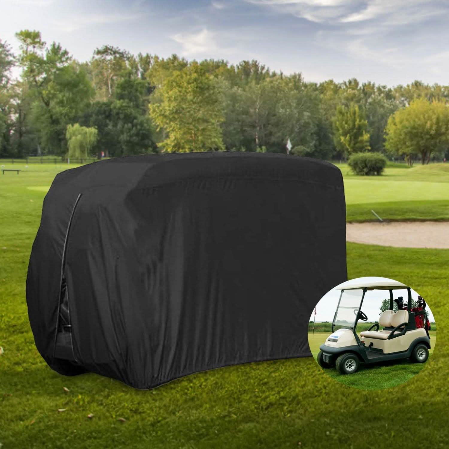 Universal 4 Passenger Golf Cart Cover 210D Automotive - Tophatter Daily Deals