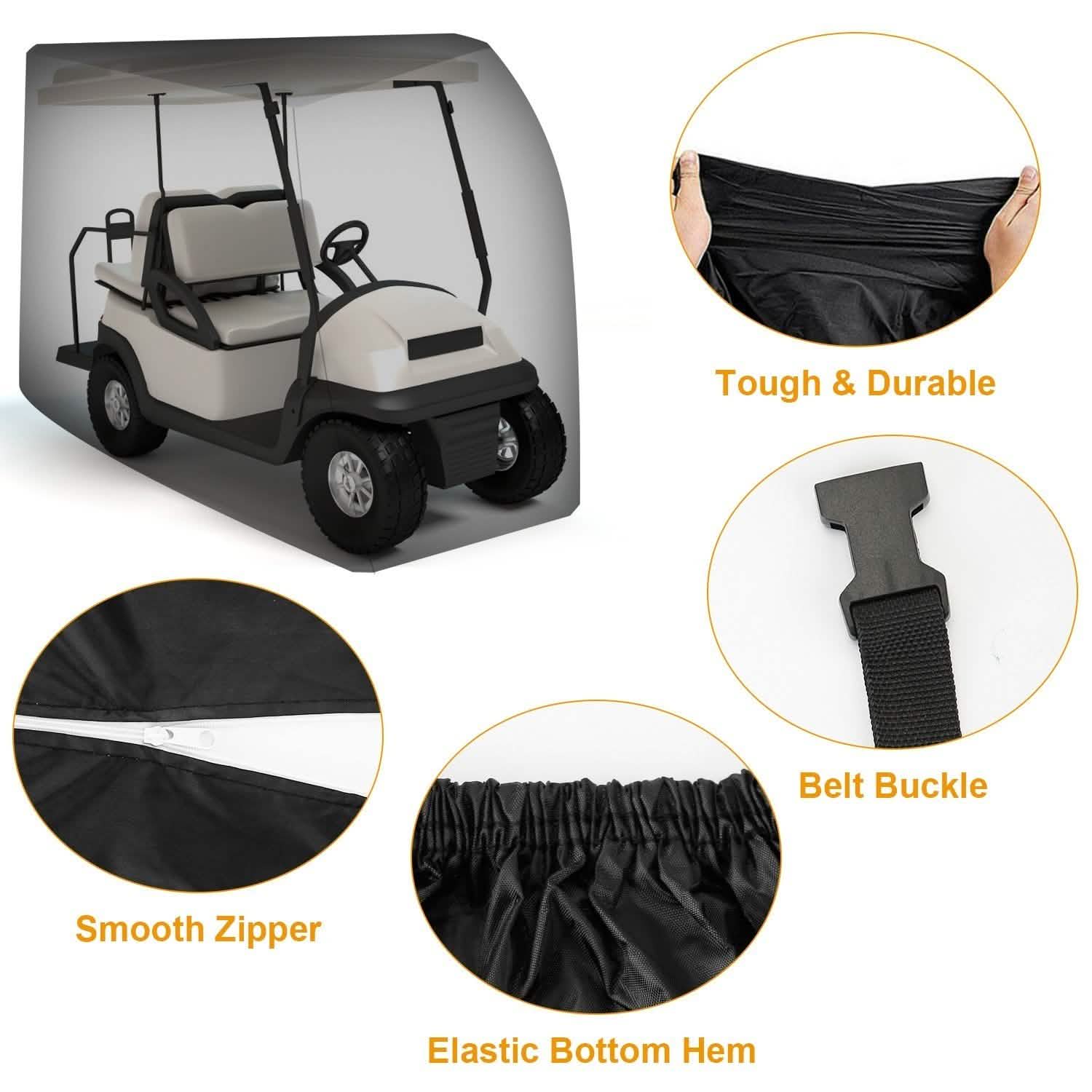 Universal 4 Passenger Golf Cart Cover 210D Automotive - Tophatter Daily Deals