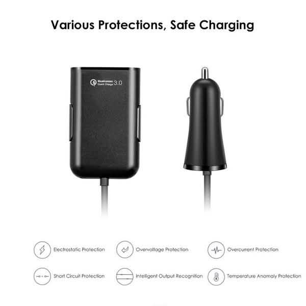 Universal 4 Ports USB Car Charger Automotive - Tophatter Daily Deals