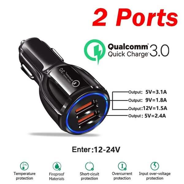 Universal 4 Ports USB Car Charger Automotive - Tophatter Daily Deals