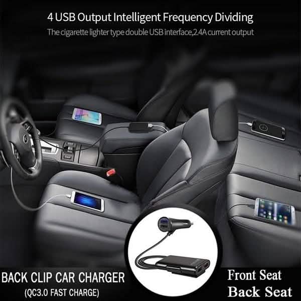 Universal 4 Ports USB Car Charger Automotive - Tophatter Daily Deals