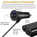 Universal 4 Ports USB Car Charger Automotive - Tophatter Daily Deals