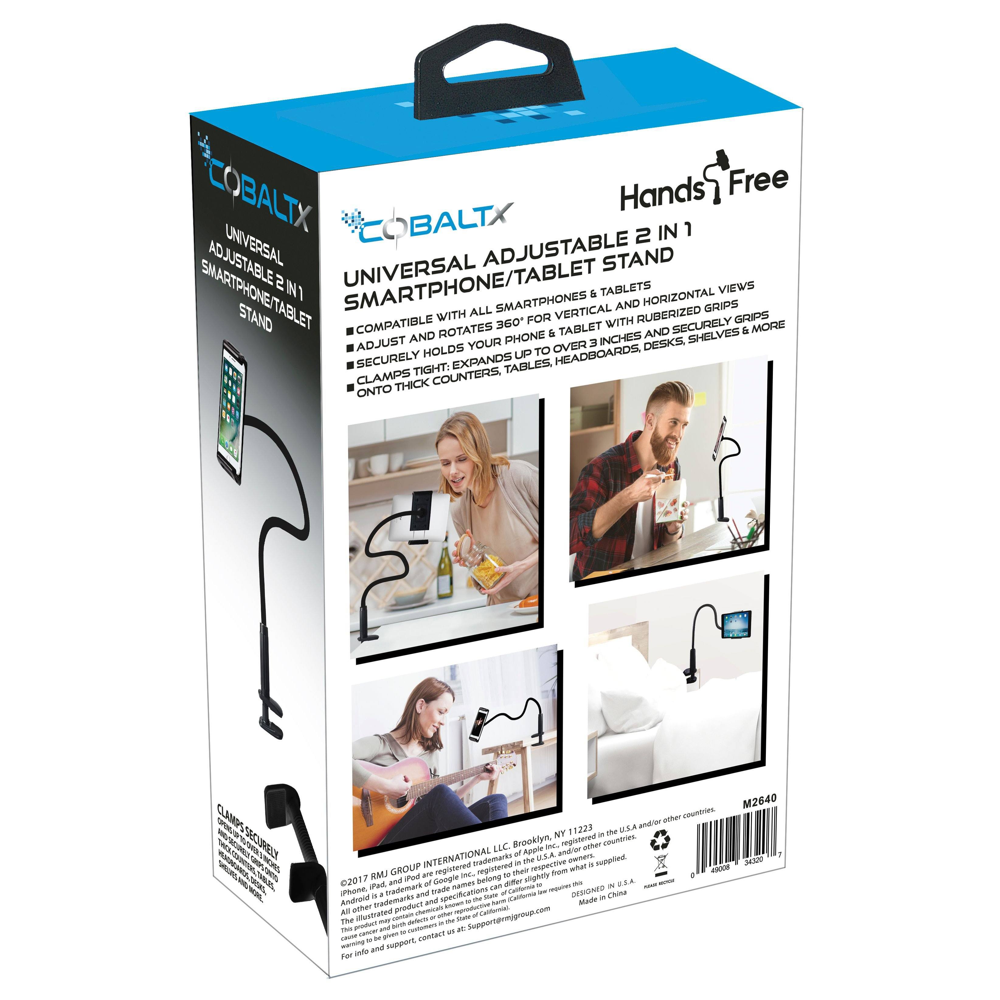 Universal Adjustable 2-in-1 Smartphone Tablet Stand Phone Holder - Tophatter Daily Deals