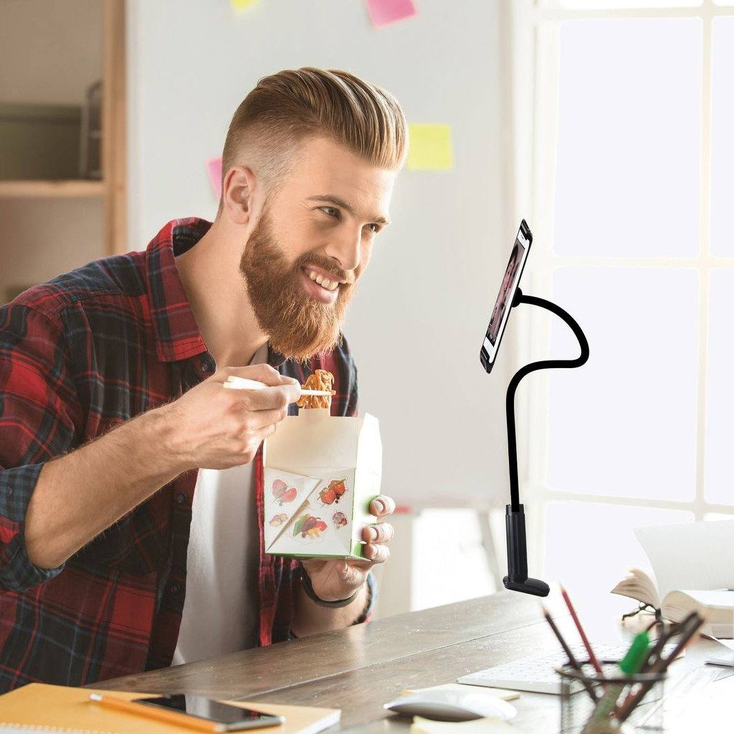 Universal Adjustable 2-in-1 Smartphone Tablet Stand Phone Holder - Tophatter Daily Deals