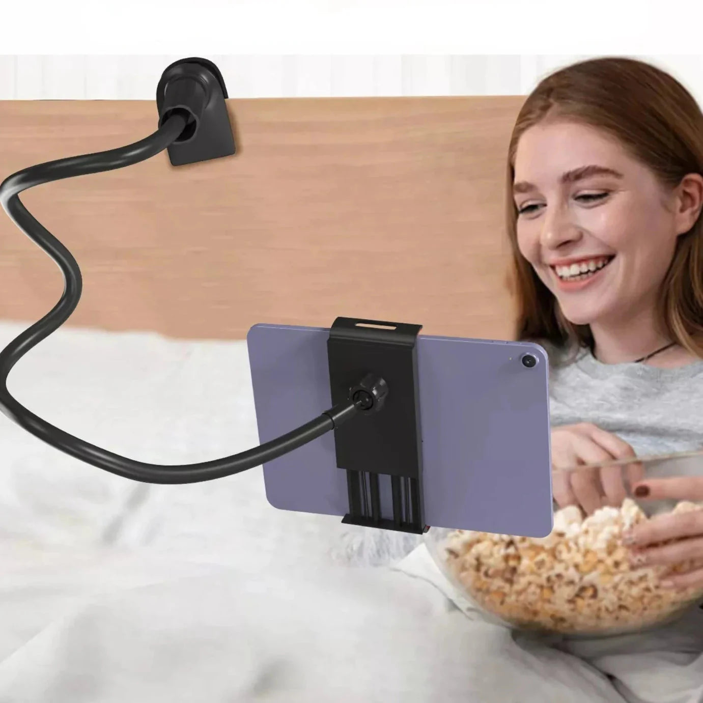 Universal Adjustable Lazy Phone and Tablet Holder Stand Phone Holder - Tophatter Daily Deals
