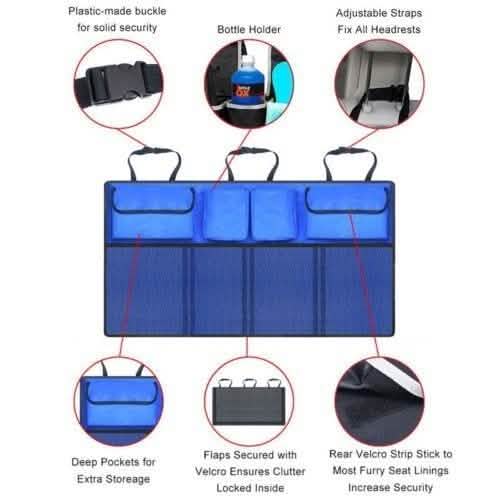 Universal Auto Car Organizer Trunk Back Seat Storage Bag Automotive - Tophatter Daily Deals