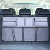 Universal Auto Car Organizer Trunk Back Seat Storage Bag Gray Automotive - Tophatter Daily Deals